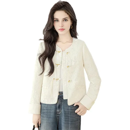 Cypress House Cropped Coat Женское Pearl White