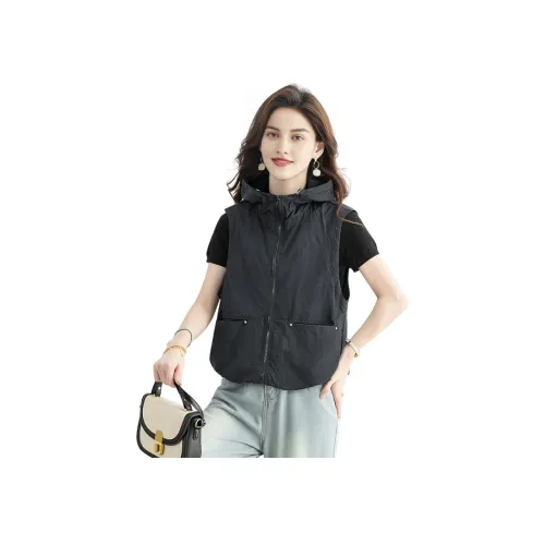 Cypress House Жилет Женские Черный