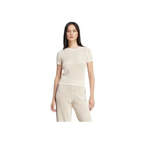 Adidas Originals SS25 T-Shirt Женская Чудесный Белый