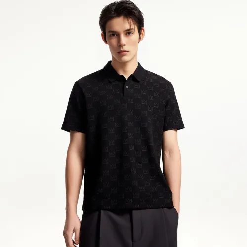 JACK JONES· JACK JONES Jack Jones x Basquiat Весеннее Летнее Поло Мужское E40 Черное