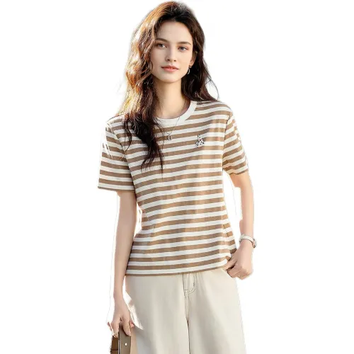 Flowers In Water Стандартная T-Рубашка Женская Экрю