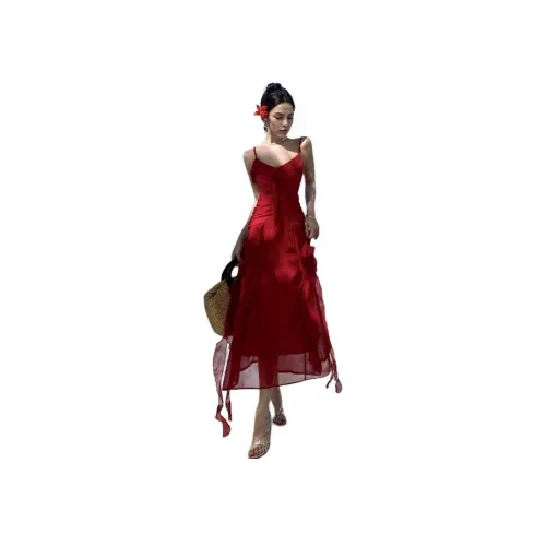XIANSINIAO Red Женские Слиплатья