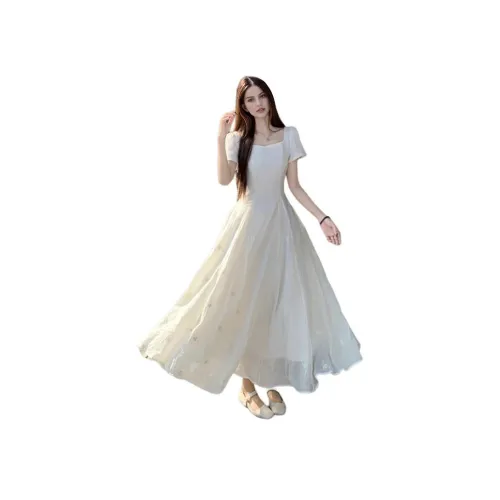 HTHK Короткий рукав Платье Женское