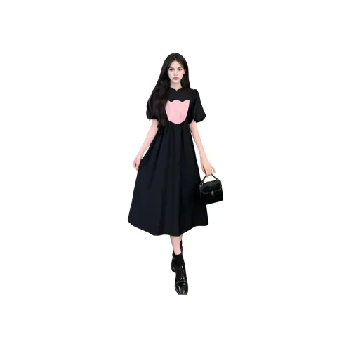 SIXUSICHOU Короткий рукав Платье Женское