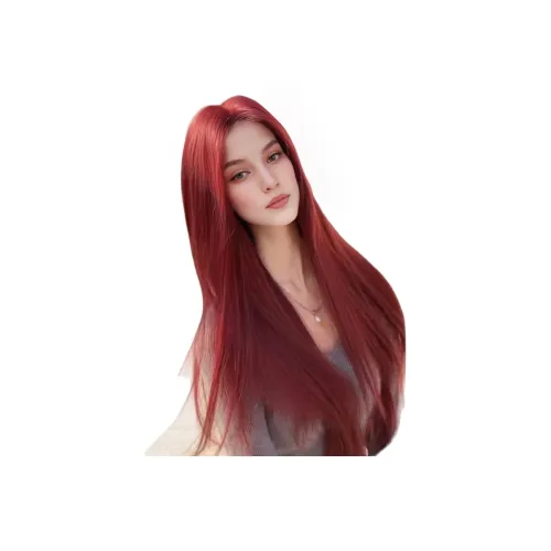 Gentle Welcome Удача's Favor Перука Лето Сетка Красный Прямые Волосы Элегантность Полная Перука Шапка