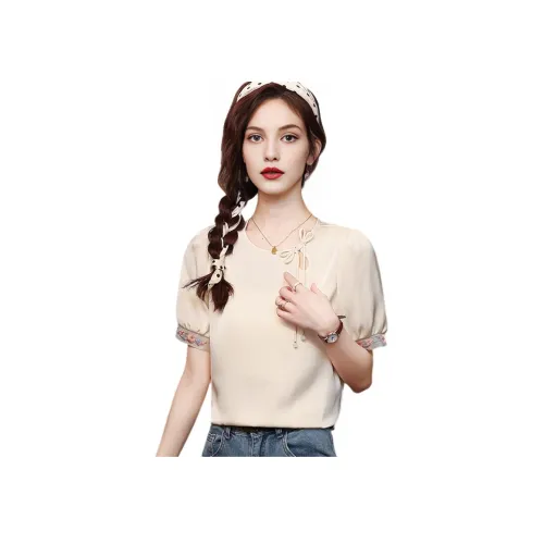 SIXUSICHOU Абрикос Женские Рубашки