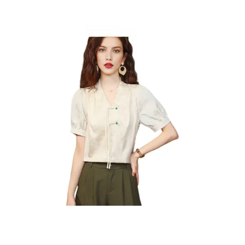 SIXUSICHOU Абрикос Женские Рубашки
