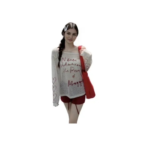 WUSHANSHAN Белые Женские Футболки