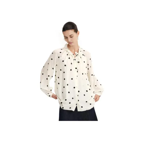 FABRIQUE Черный Белый Женские Рубашки