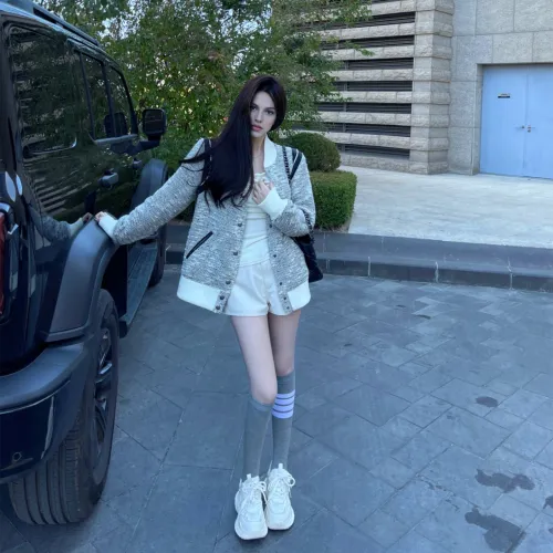 27DESHENGHUO Бейсбольная куртка Унисекс