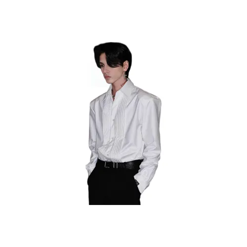 COMOWA Белый [Съемный] Унисекс Рубашки