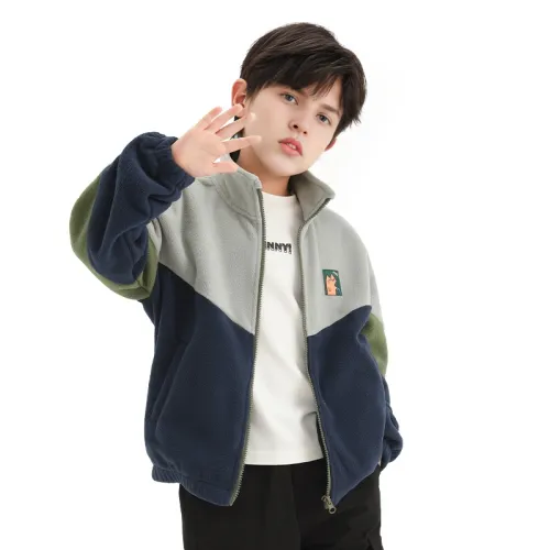 ZOSEE Polar Fleece Coat Dark Blue Teenagers