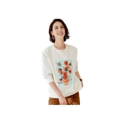 Itisf4 Толстовка Женская Натуральный Белый