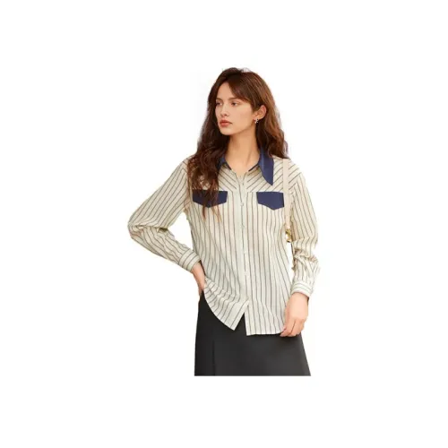 Itisf4 Экрю Женские Рубашки