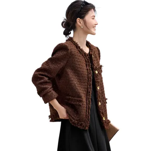 XWI Каштановый Красно-коричневый Женские Куртки