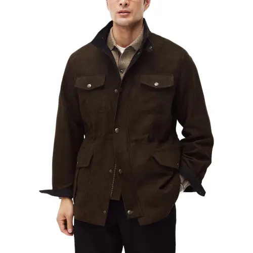 St. H Темный кофейный мужской куртки