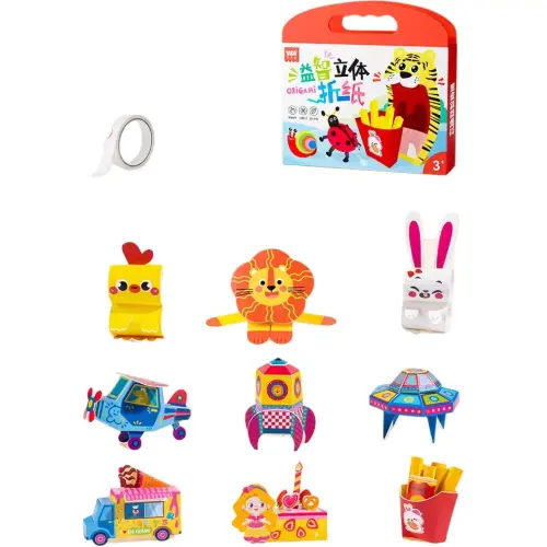 Y·S·R Цвет Бумага 3D-эффект Origami Развивающие игрушки