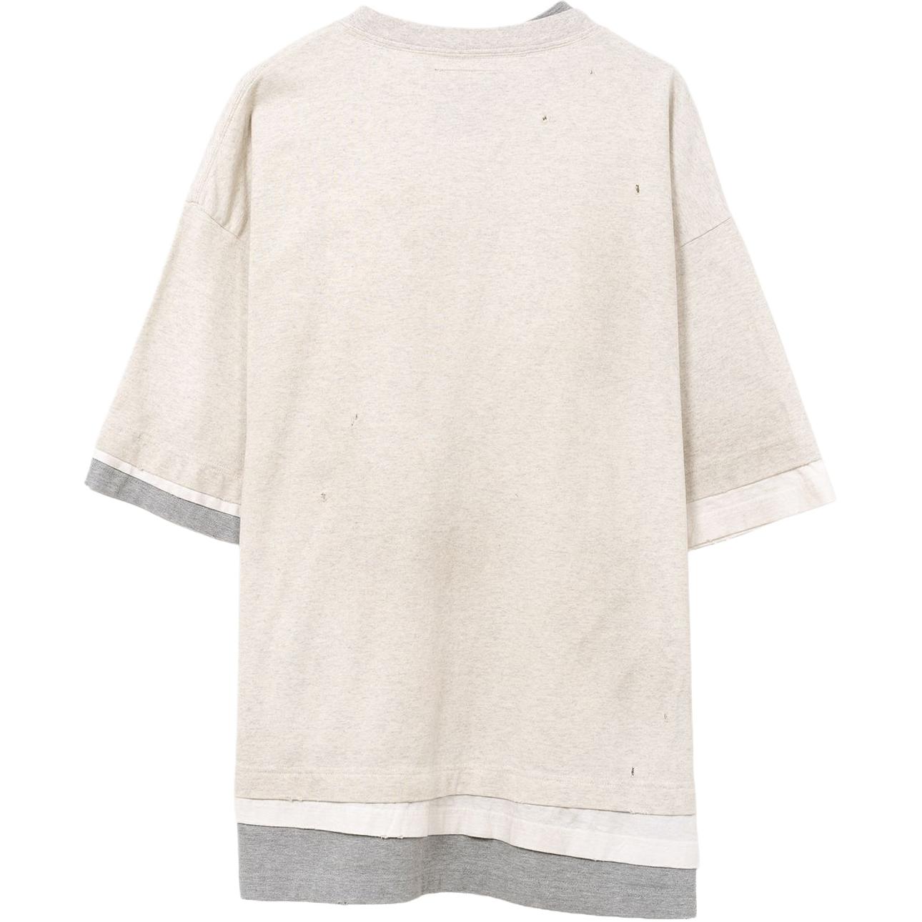 Maison Mihara Yasuhiro FW25 Тройная Отделение T Рубашка T Рубашка Мужская — фото 2