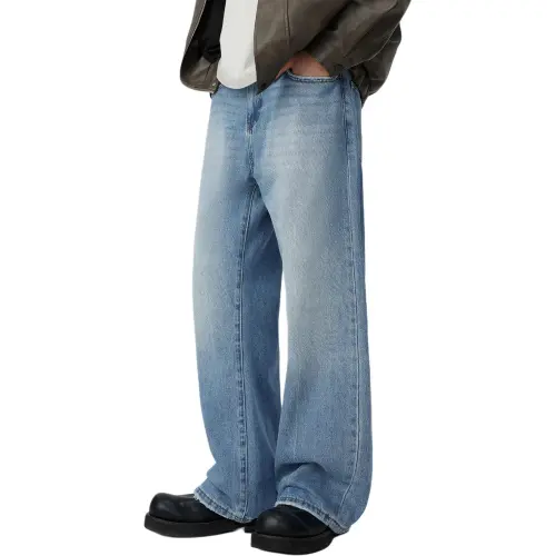 WPOOLL Светло-синие унисекс джинсы