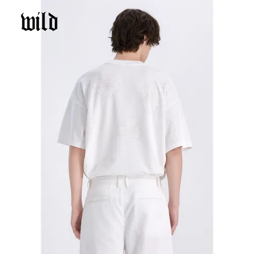 WILD LEADER Минималистичная белая [TW5118154] унисекс футболка