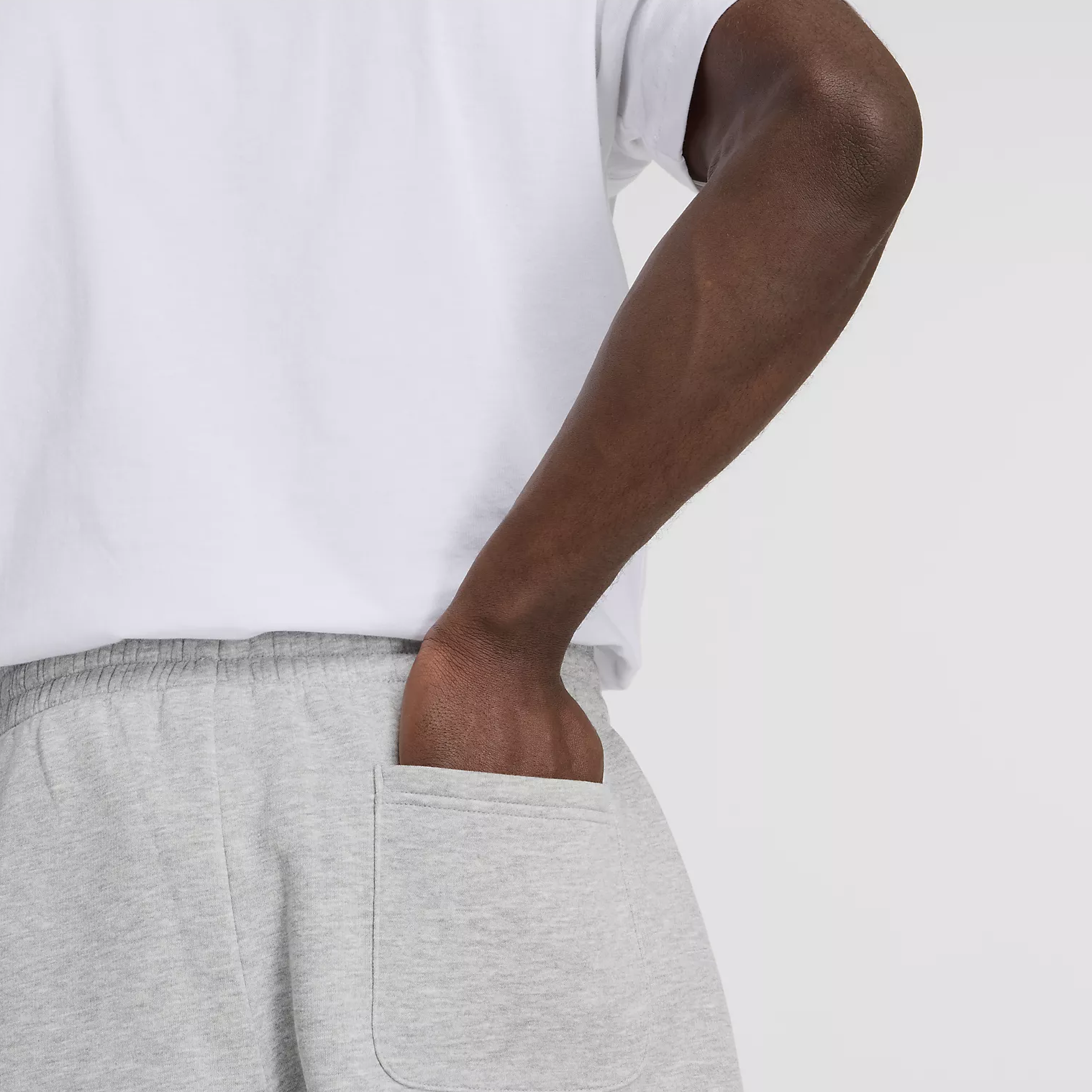 New Balance Sport Essentials Флис Jogger Вязаные Тренировочные Брюки Мужские Серые