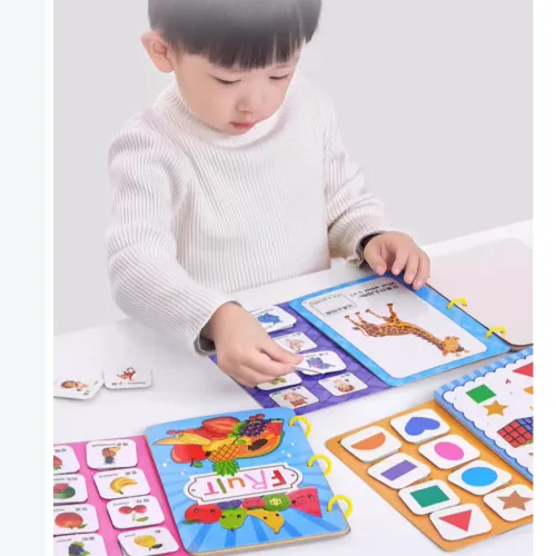 Happy Fish Montessori Тихий Tear And Read BOOK Развивающие игрушки