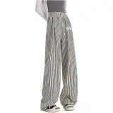 Полосы Повседневные Брюки Удлиненные (Длина тела 160 выше 175 ниже)