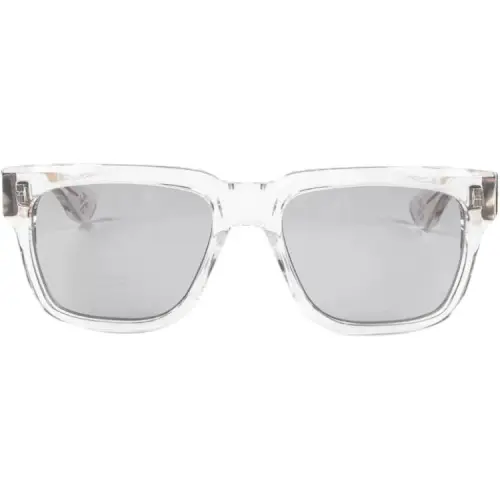 Chrome Hearts Ацетатные квадратные очки с диоптриями Мужские Прозрачные Золотые