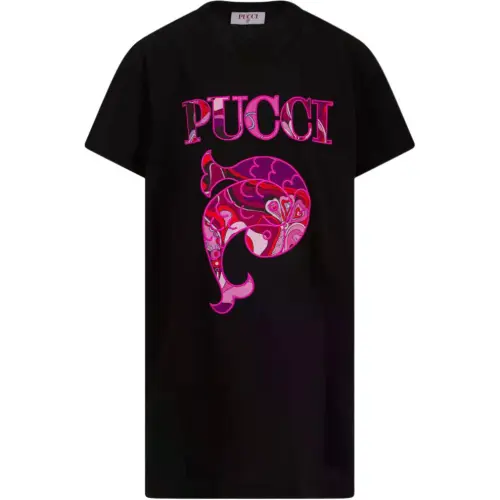 EMILIO PUCCI Черные Платья для девочек