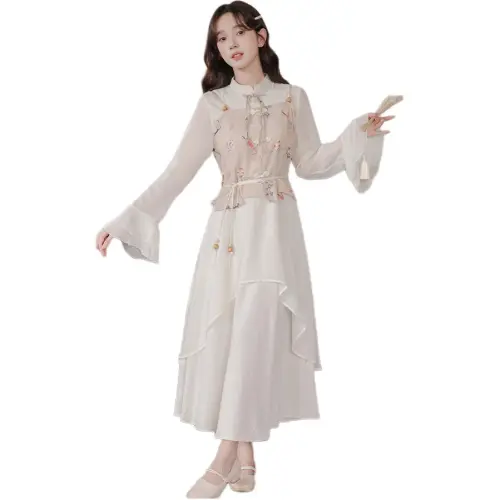 LADYXIEXIE Длинное платье с длинными рукавами женское