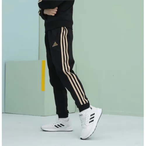 Adidas Набор Черный и Золотой Kids Повседневная Спортивная Одежда