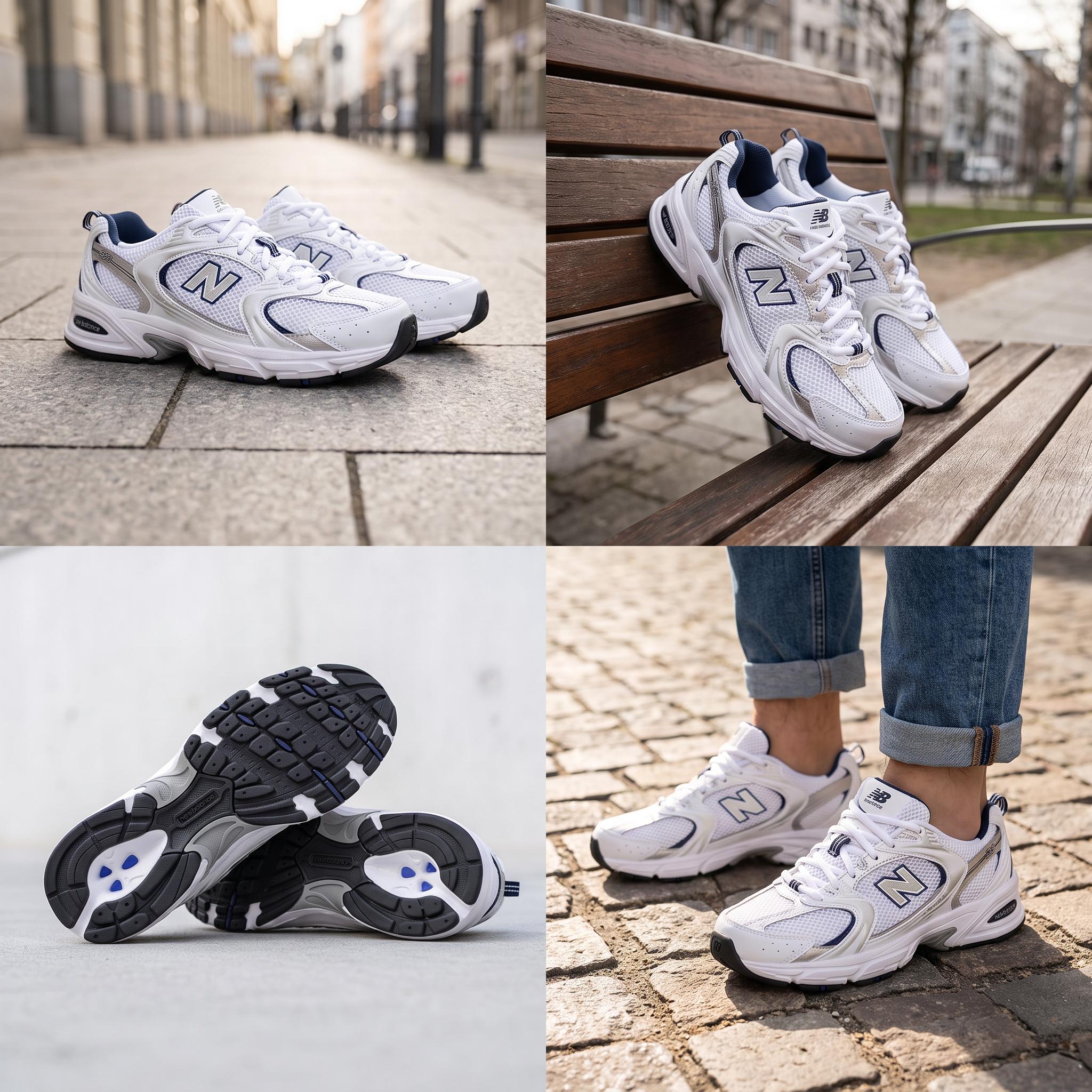 New Balance NB 530 Сетчатая ткань Текстиль Низкий топ Повседневные Городские Коммутатор Беговые кроссовки Унисекс — фото 7
