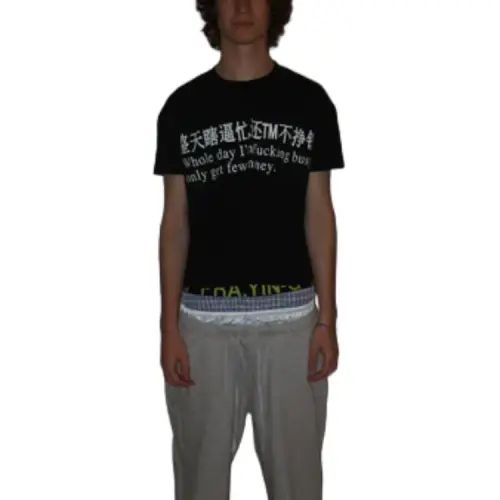 Praying Черная Мужская T-Рубашка