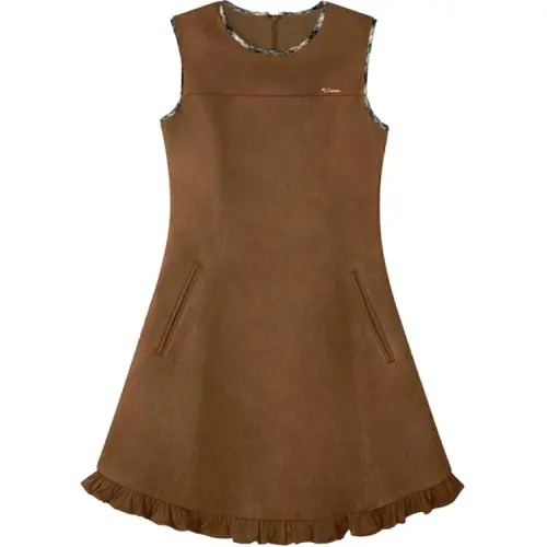 UENA Коричневый Пятно Женские Платья без рукавов