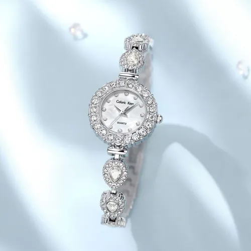 CALORIC KIEN Кварцевый механизм стальной ремешок женские часы многоцветный циферблат