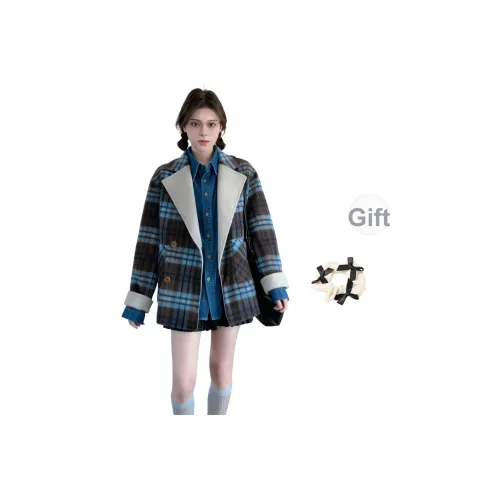 XUOIZA Изображение Цвет + Резинка для волос Включено Женское Пальто