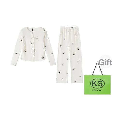 Kosrood Пижамный комплект Женский Белый