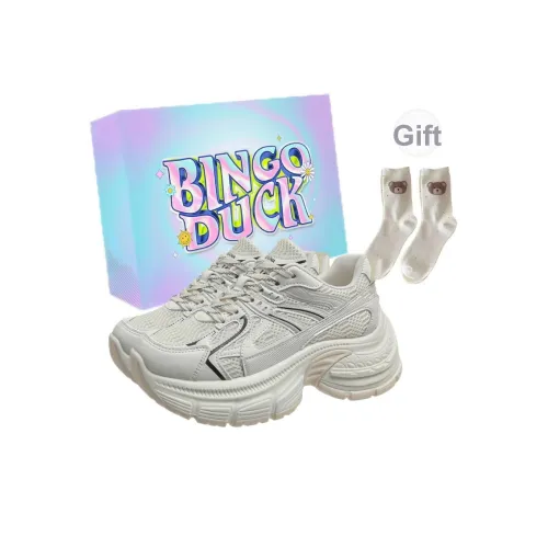 BINGO DUCK Низкий топ толстая подошва кроссовки женские