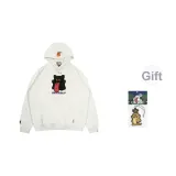 Серый, белый, черный, кошка, милый, призрак, худи