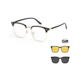 Чёрная золотая оправа