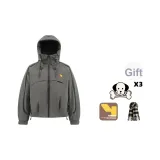 Тёмно-серый [В комплекте с DIY логотип на груди + шарф]