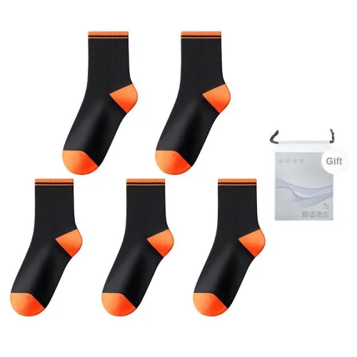 Warrior 5 Черные Мужские Носки до икры MID