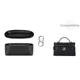 [Комплект из 2 предметов] Титановый стальной серебряный плечевой ремень, регулируемая застежка, 1 размер + черный вкладыш