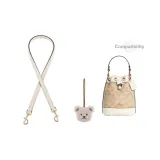 (Совместимость Маленький размер) Экрю 1,1 см Широкий Лич Узор Золотистый Застежка 65 см + Бежевый Медведь