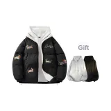 Черный, в комплекте с толстовкой [воротник-стойка, городской, минималистский]