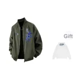 Армейский зеленый + внутренний белый свитшот