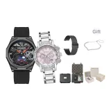 Черный Planet + Румяна Розовый [Стальной Браслет Браслет Одежда Наборы]