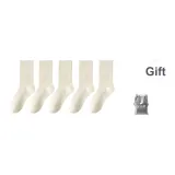 5 пар (молочно-белый)