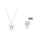 Сверкающий ожерелье с буквой [W]