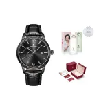 Черный циферблат, черный ремешок